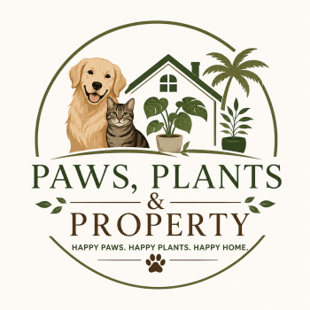 Paws, Plants & Property logo